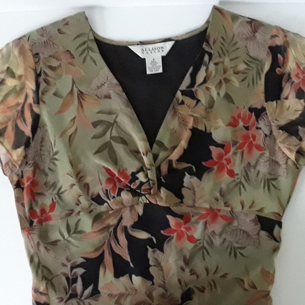 Vintage Y2K Silk Embroidered Slip Dress - Picture 6 of 9